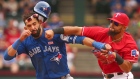 APTOPIX Blue Jays Rangers Baseball