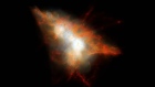 Computer simulation of a Lyman-alpha Blob