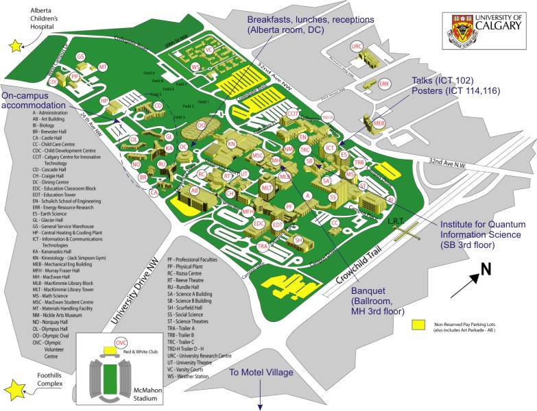 University Of Calgary Campus Map Qcmc 2008, Transportation